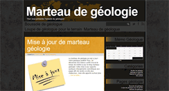Desktop Screenshot of marteau-geologie.com