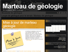 Tablet Screenshot of marteau-geologie.com